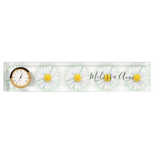 Daisies Desk Name Plate