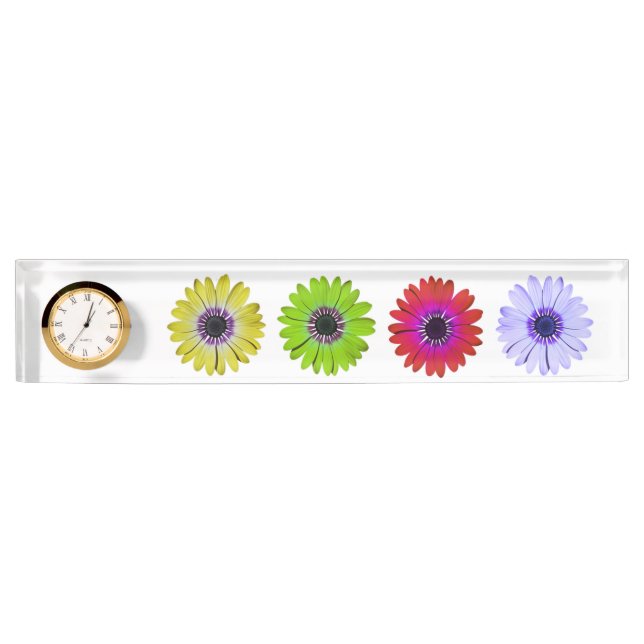 Daisies Desk Name Plate (Front)
