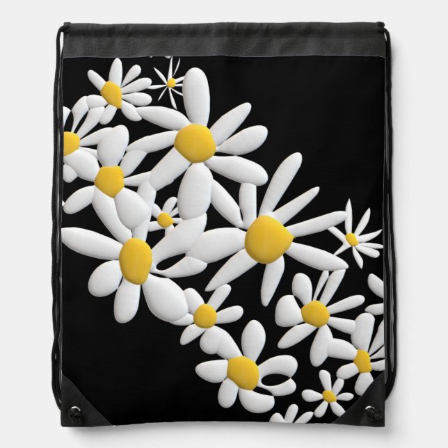 DAISIES DRAWSTRING BAG (Front)