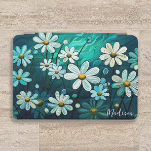 Daisies Floral Abstract Personalized iPad Mini Cover