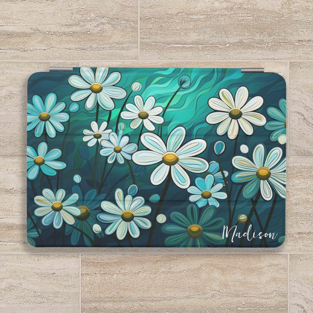 Daisies Floral Abstract Personalized iPad Mini Cover (Creator Uploaded)