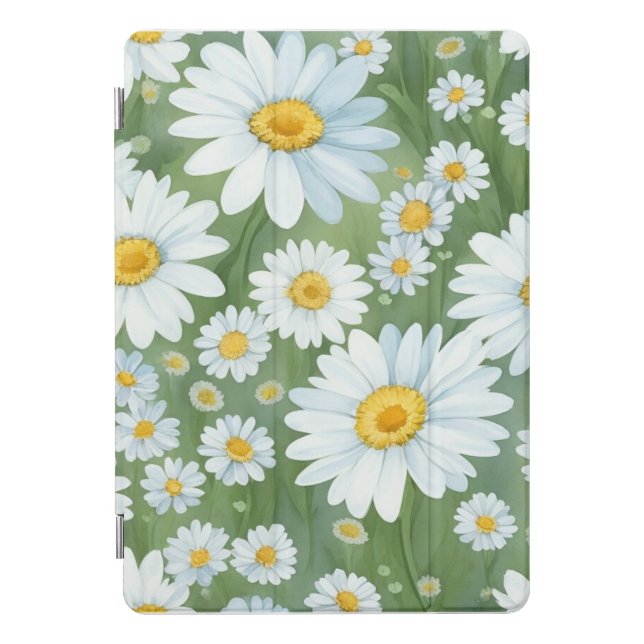Daisies Floral iPad Pro Cover (Front)