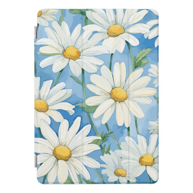 Daisies Floral iPad Pro Cover (Front)