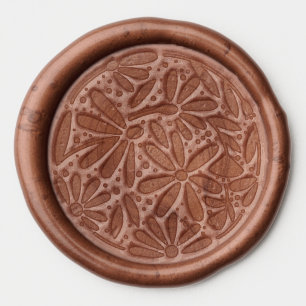 Daisies floral wax seal sticker