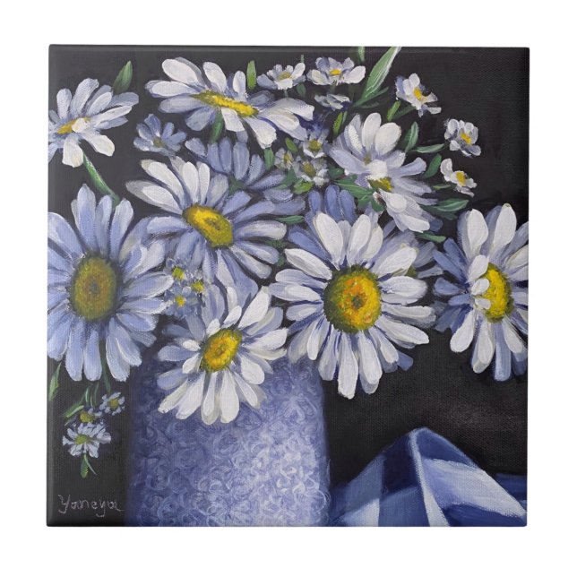 Daisies flower coasters (Front)