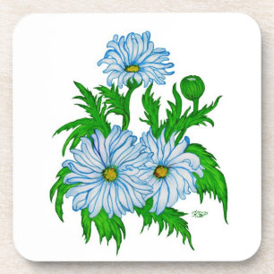 Daisies flowers coaster