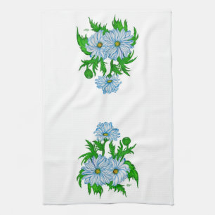 Daisies flowers towel
