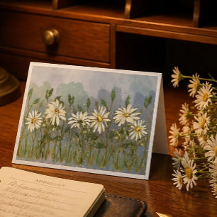 Daisies Folded Note Card