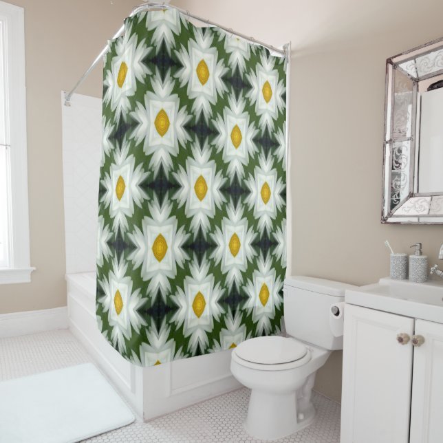 Daisies from my heart.... shower curtain (In Situ)