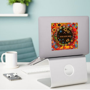 Daisies Fun Personalized Square Inspirivity Sticker