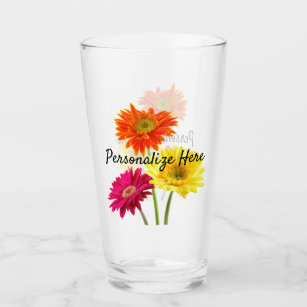 Retro Daisy Beer Can Glass White Daisy Boho Flower Positive Vibes