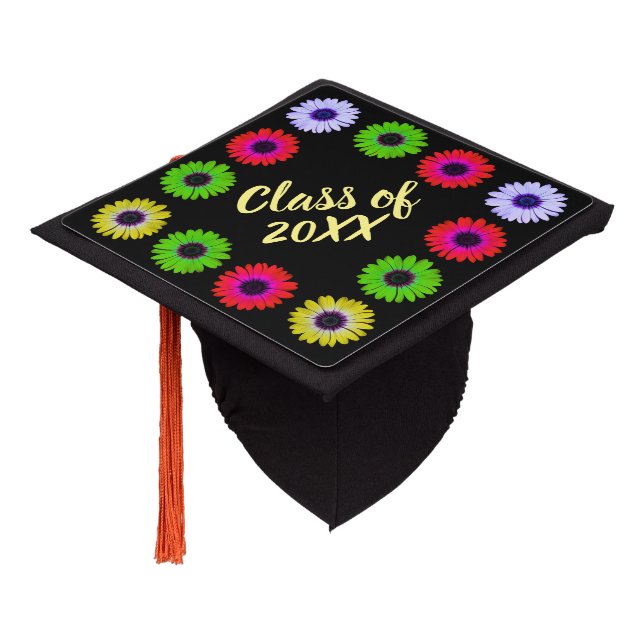 Daisies Graduation Cap Topper (Angled)