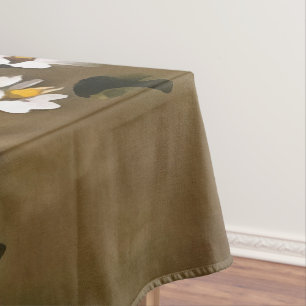 Daisies In A Copper Colored Vase Tablecloth