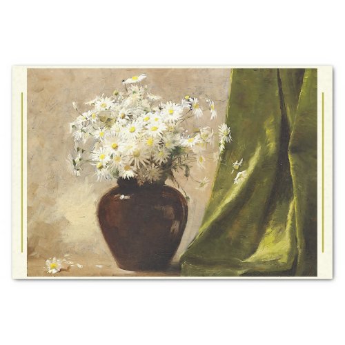 Daisies in a vase Paul Fisher Decoupage Tissue Paper