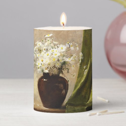 Daisies in a vase Paul Fisher Pillar Candle