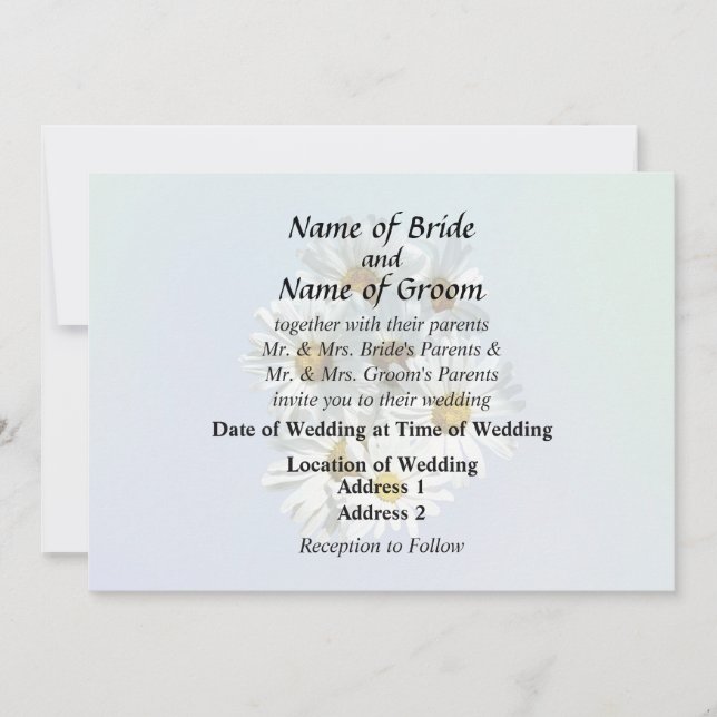 Daisies in Sunshine Invitation (Front)