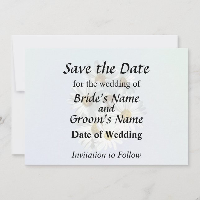 Daisies in Sunshine Save The Date (Front)