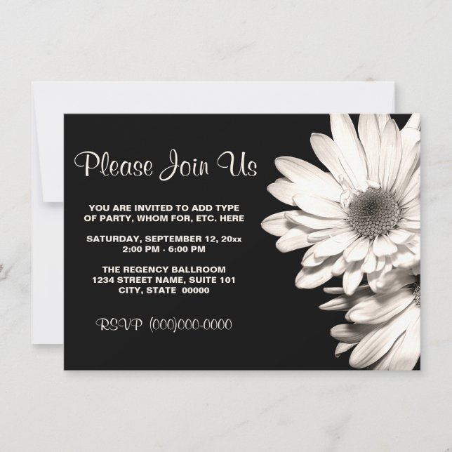 Daisies Invitations (Front)