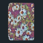 DAISIES iPad MINI COVER<br><div class="desc">A pretty art design of white daisy flowers.</div>