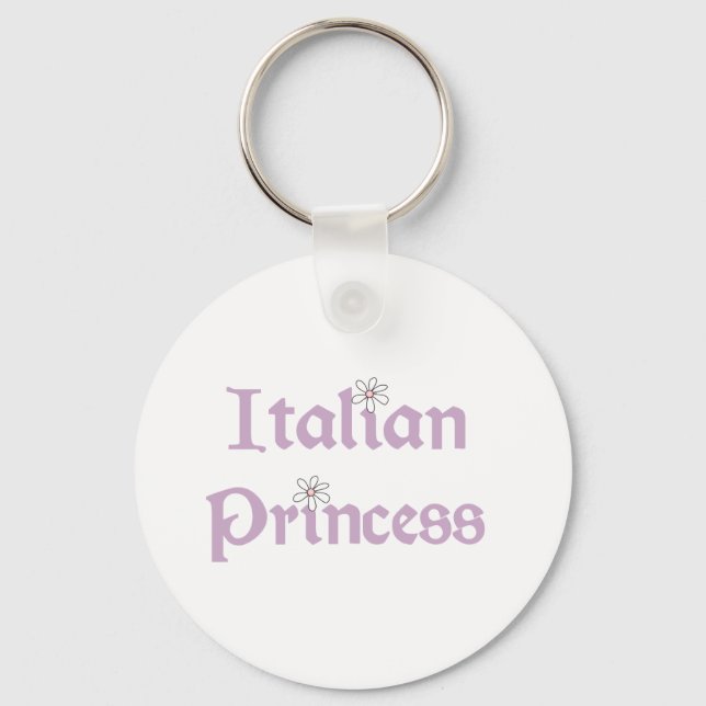 Daisies Italian Princess Keychain (Front)