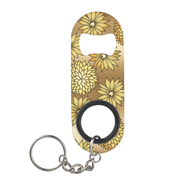 Daisies Keychain Bottle Opener (Front)