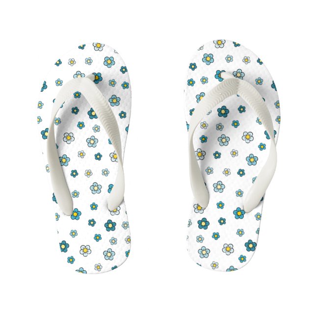 Daisies Kid's Flip Flops (Footbed)