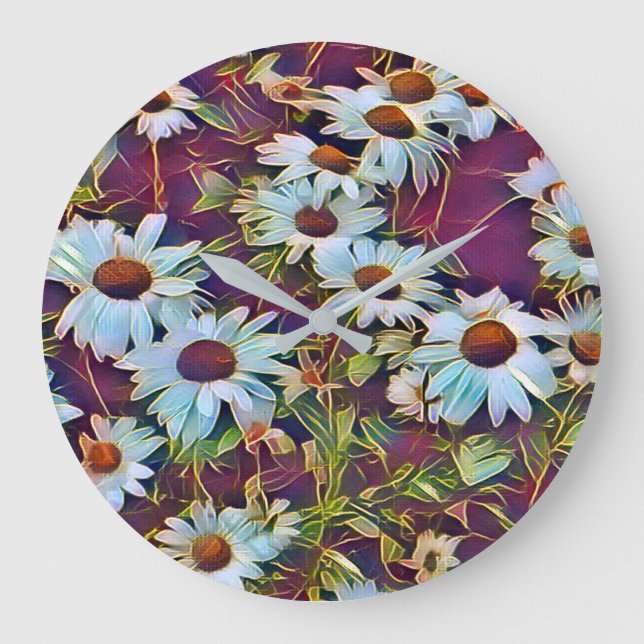 DAISIES LARGE CLOCK (Front)