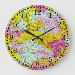 Daisies Large Clock