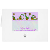 Daisies Love Card (Back Horizontal)
