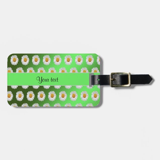 Daisies Luggage Tag (Front Horizontal)