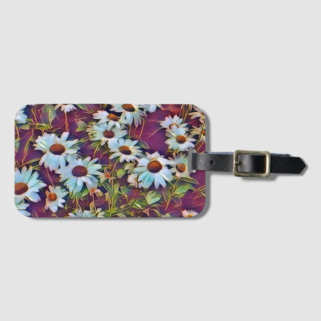 DAISIES  LUGGAGE TAG (Front Horizontal)