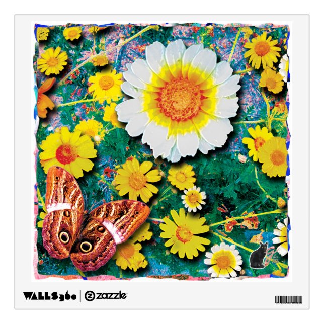 Daisies May Wall Sticker (Front)