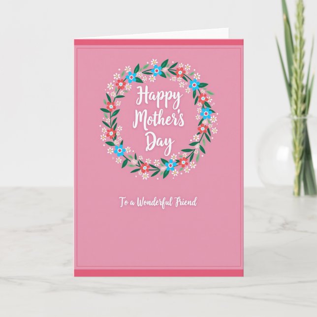 Daisies Mothers Day Friend Card (Front)