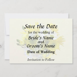 Daisies, Mums and Queen Anne's Lace Bouquet Save The Date