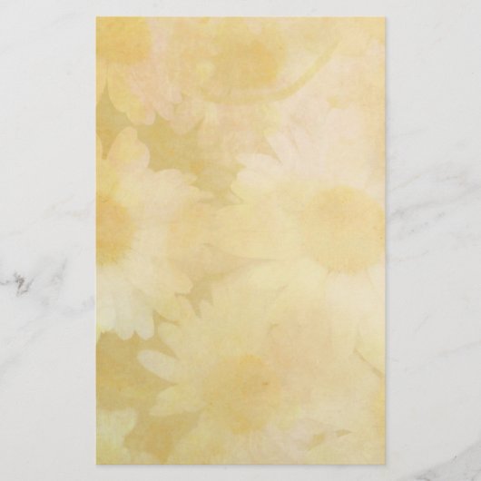 Daisies on a Faded Yellow Background (Front)