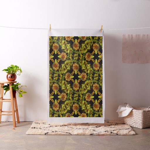 Daisies on a fence..... fabric