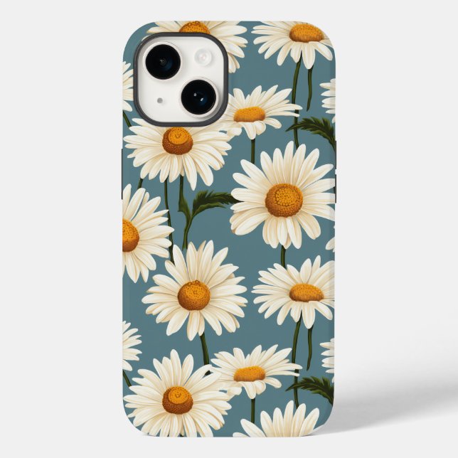 Daisies on Blue  Case-Mate iPhone Case (Back)