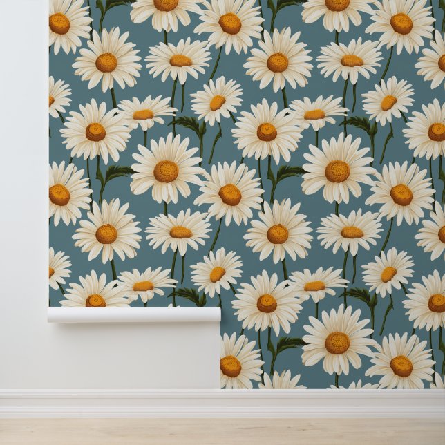 Daisies on Blue  Wallpaper (Application)
