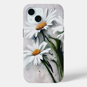 Daisies On Grunge iPhone 15 Case