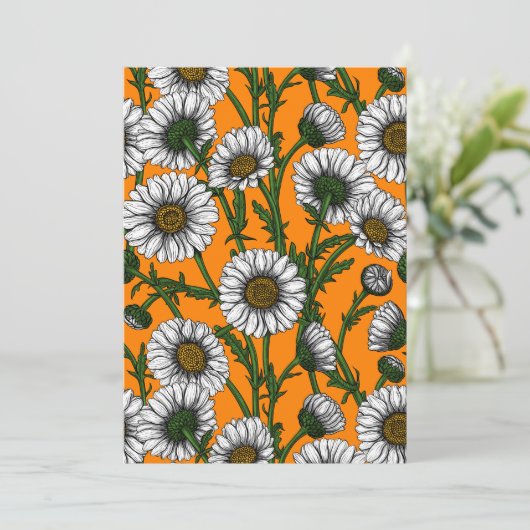 Daisies on orange (Standing Front)
