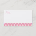 Daisies on Pink Calling Card | Zazzle