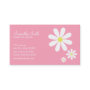 Daisies on Pink Calling Card | Zazzle