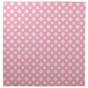 Daisies on Pink Pattern Napkin