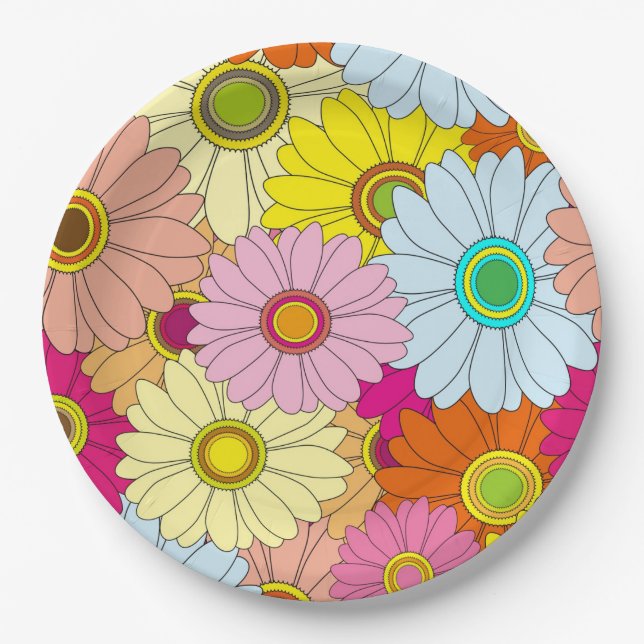 Daisies Paper Plates (Front)