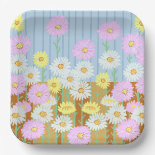 Daisies Paper Plates