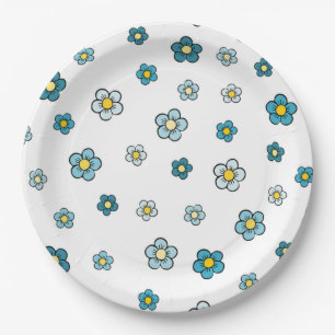 Daisies Paper Plates
