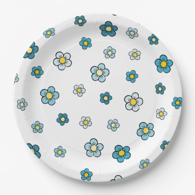 Daisies Paper Plates (Front)