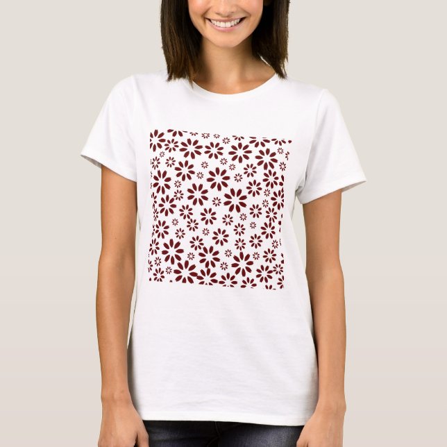 Daisies Pattern Simple Stylish Summer Women's  T-Shirt (Front)