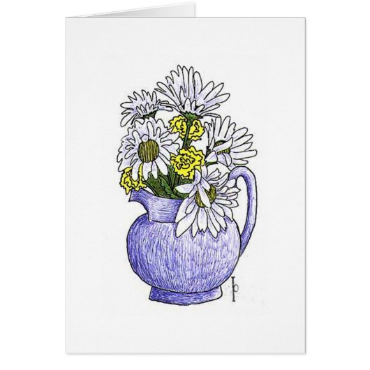 Daisies - Pen & Ink Cards (Front)