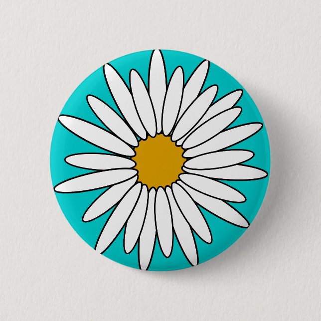 Daisies Pinback Button (Front)